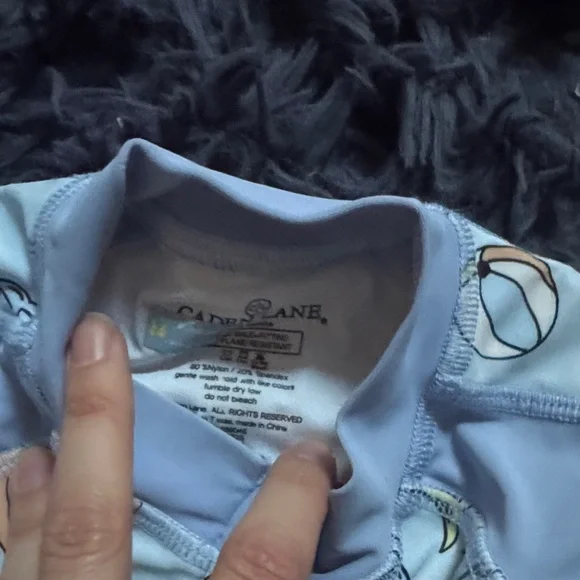 Kids Shark Print One Piece Caden lane 6-12 months - Picture 4 of 5